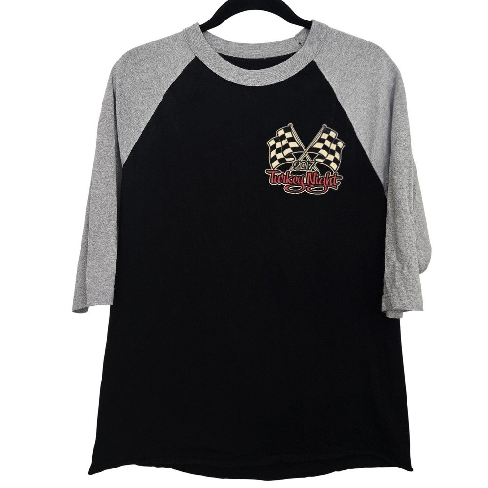 Turkey‎ Night Grand Prix 2017 Shirt Men S/M Ventura Raceway Midget Racing Raglan